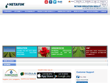 Tablet Screenshot of netafimindia.com